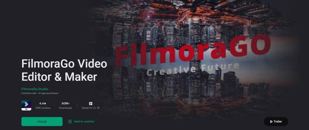 Filmorago视频编辑和制造商
