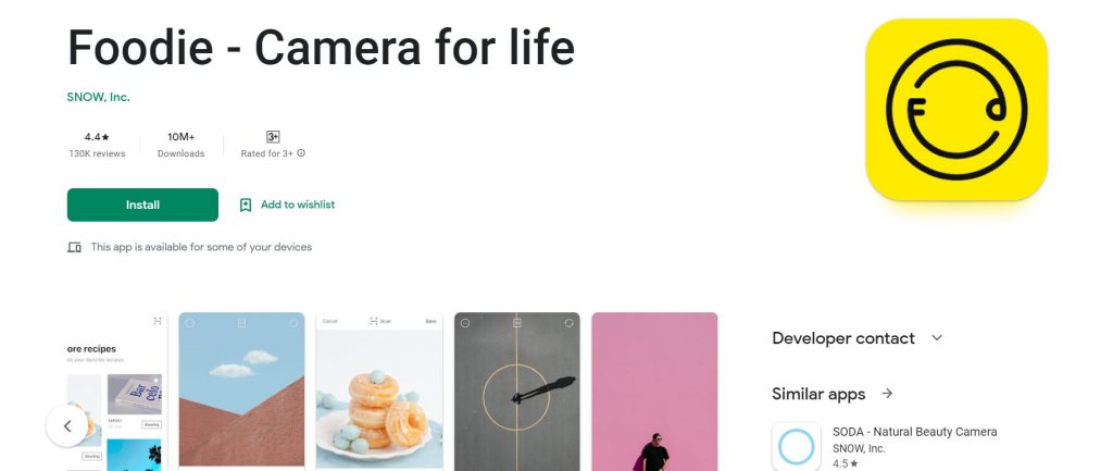 美食家 - 生活相机 -  Google Play上的应用程序