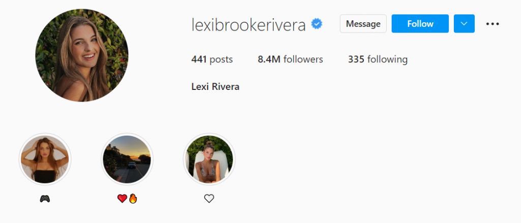 Lexi Rivera是Instagram的影响者