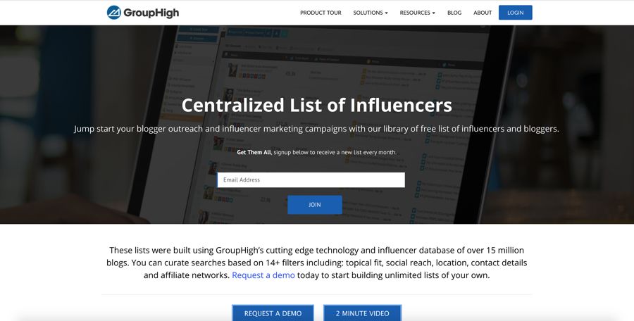 GroupHigh每月影响者列表