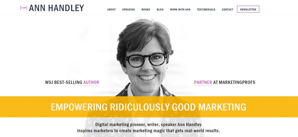 安·汉德利（Ann Handley）- Keynote Business Speaker