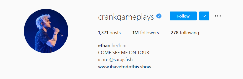 Ethan（@CrankGamePlay）•Instagram \