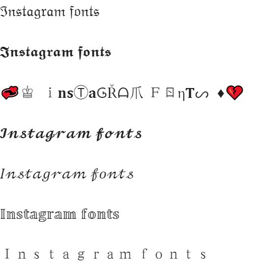 Instagram字体