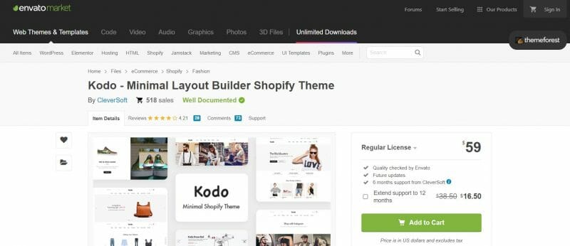 Kodo Layout Builder Shopify主题