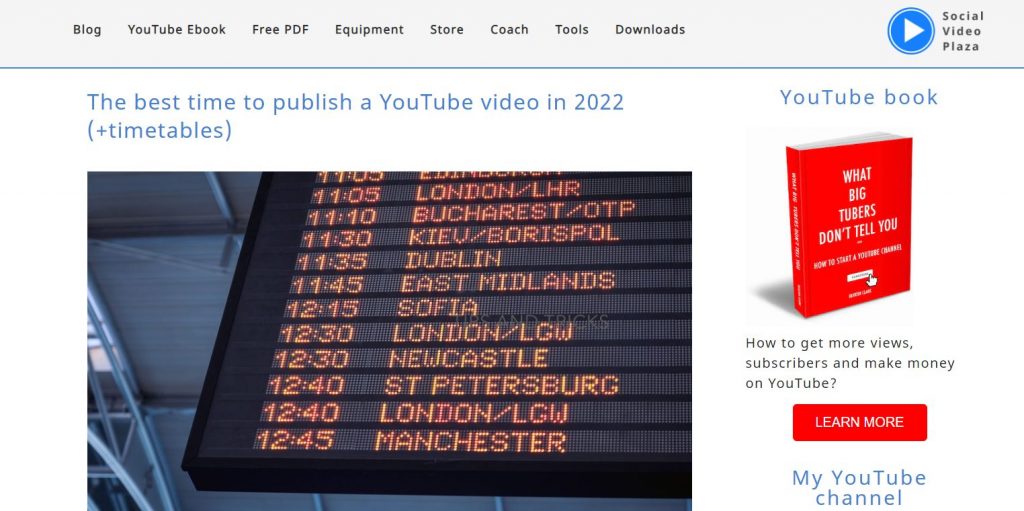 社交视频广场在2022年发布YouTube视频的最佳时间