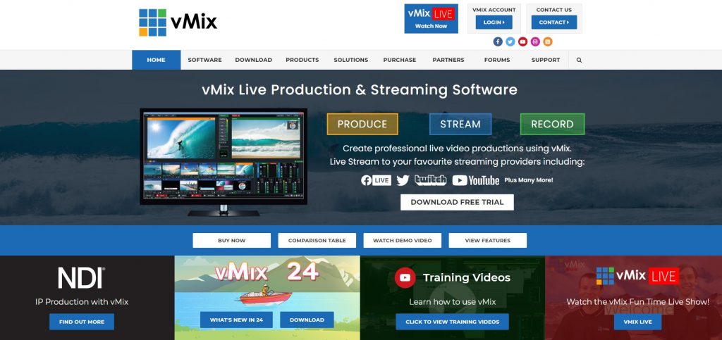 VMIX是高端现场生产软件