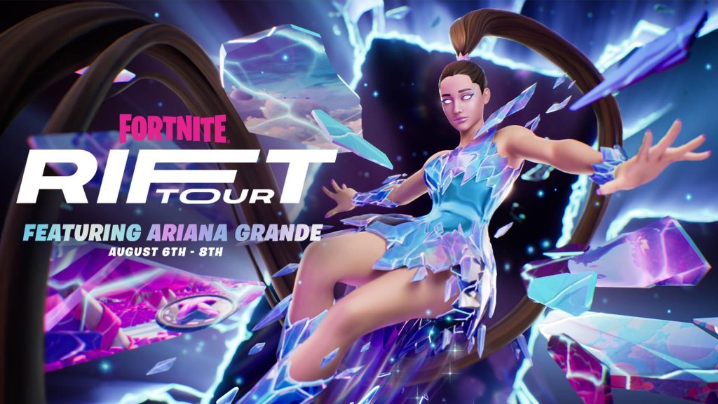 Fortnite展示了Ariana Grande的裂谷之旅