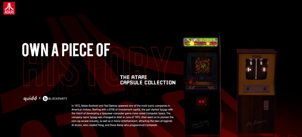 Atari胶囊收集使收藏家有机会拥有经典街机游戏中的真实作品