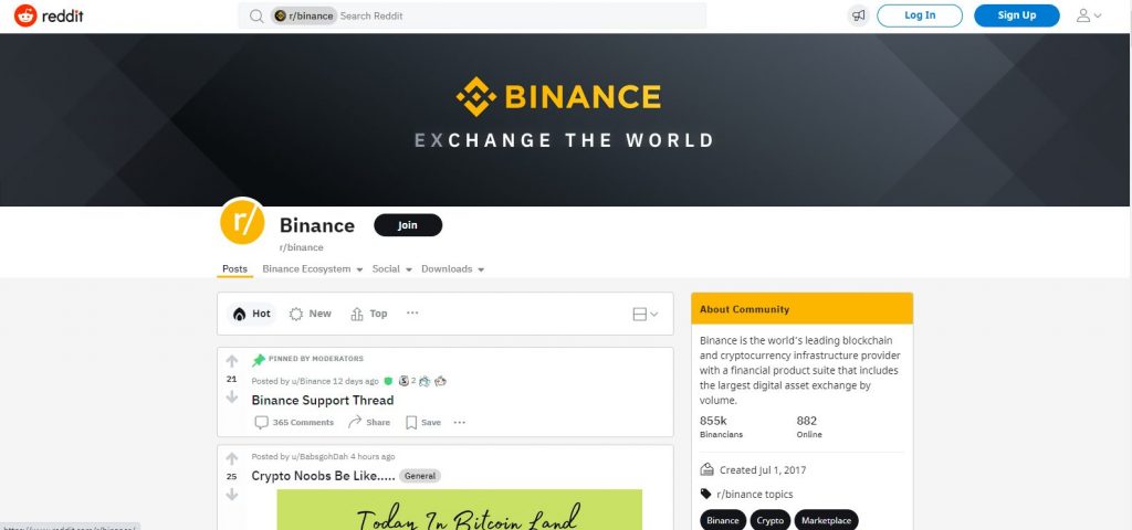 Binance是一个加密货币交易平台