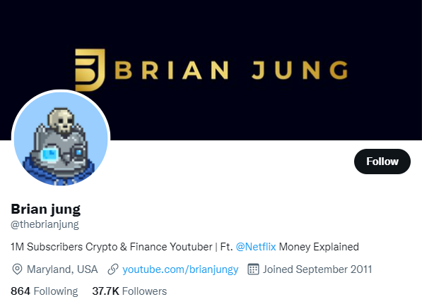 布莱恩·荣格（Brian Jung）在Twitter上
