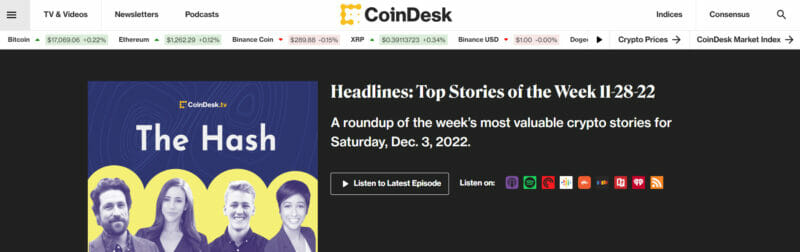 CoinDesk Podcast Network