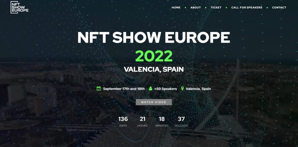 NFT显示欧洲加密货币事件