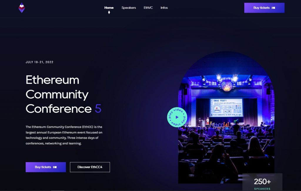 ETHCC 5 Conference Convention Cryptocurrency Events
