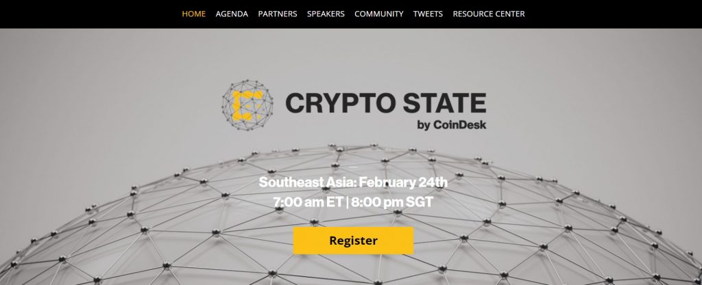 Crypto State by Coindesk Cryptocurrency Events
