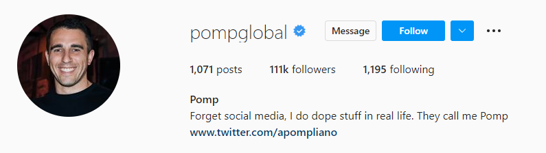 Anthony Pompliano Instagram加密影响者