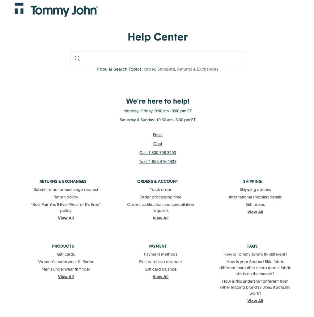 汤米约翰的联系页面