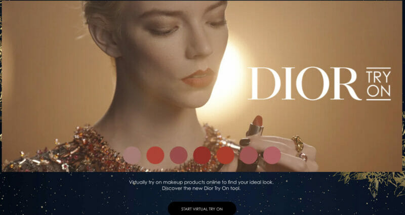 Dior虚拟化妆之旅